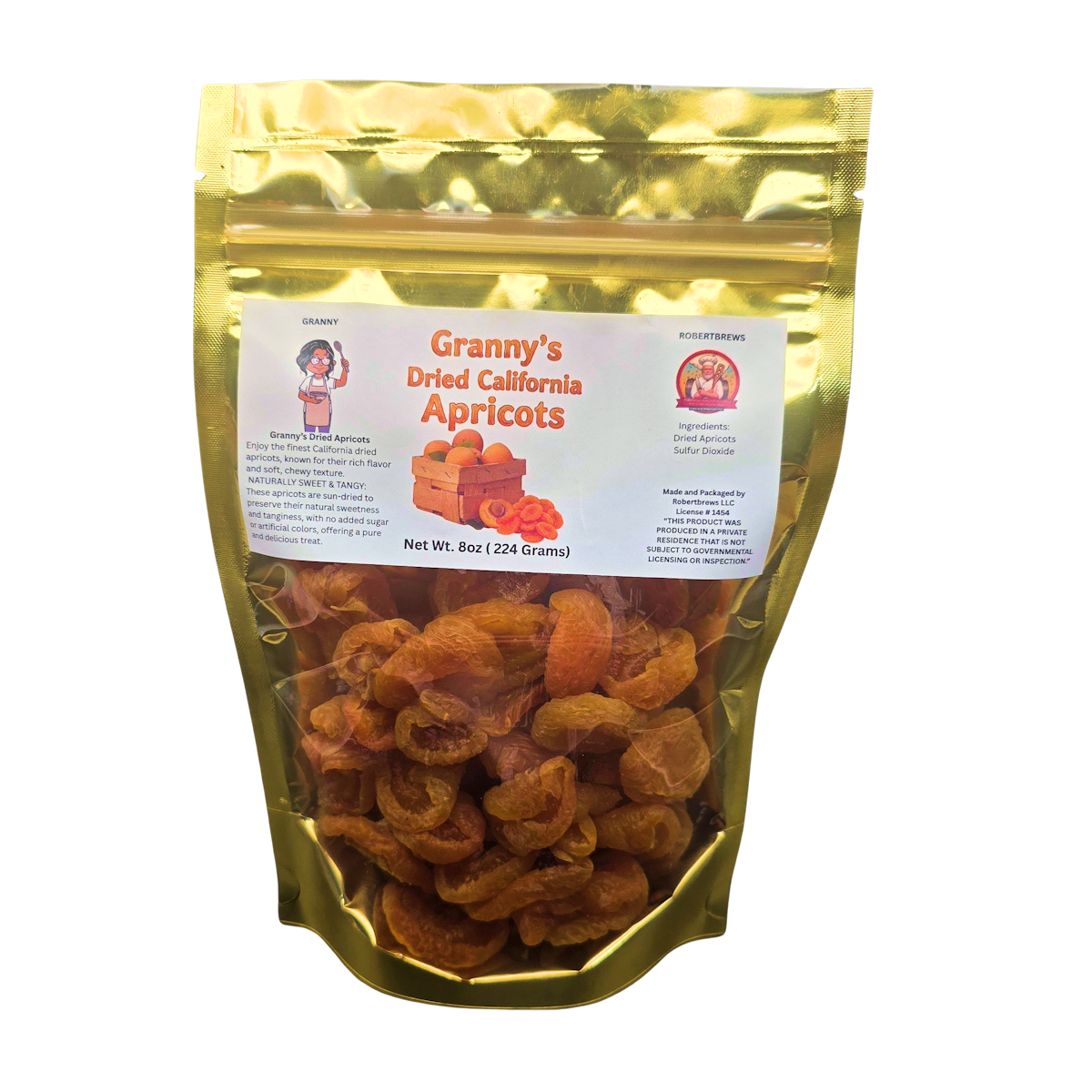 Granny's Dried California Apricots 8oz