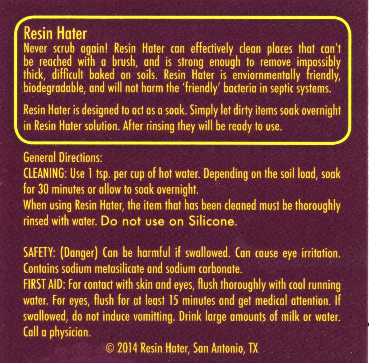 Resin Hater Cleaner 2oz