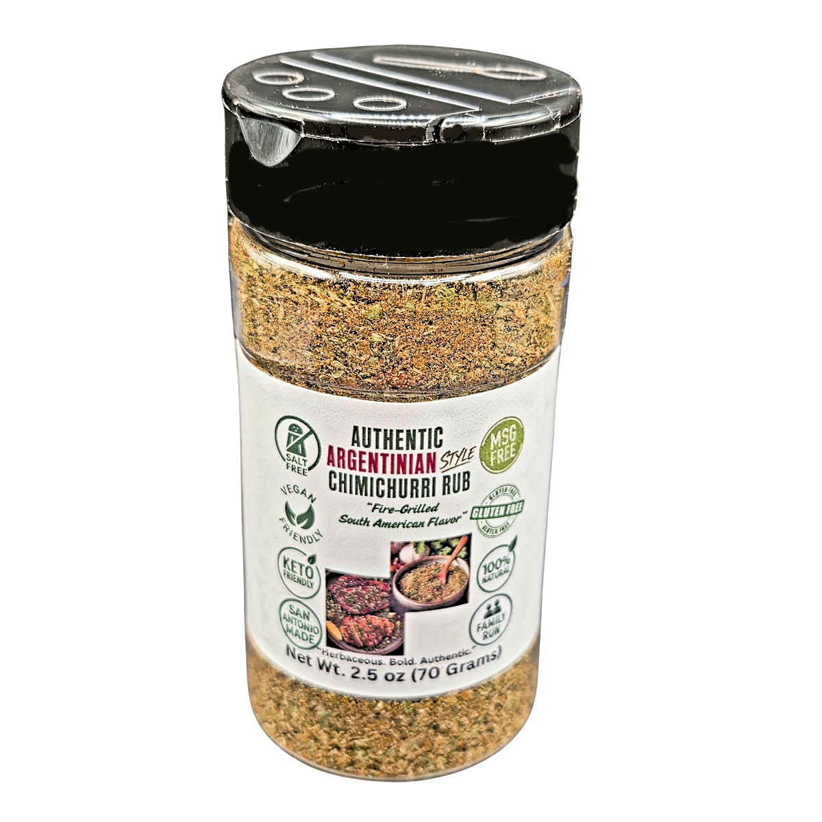 Authentic Argentinian Chimichurri Style Rub 2.5oz Shaker