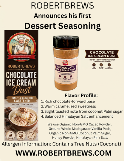 Chotolate Ice Cream Dust 3.5 oz Shaker