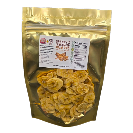 Dehydrated Banana Chips 2.15oz