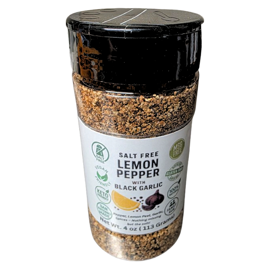 Salt Free Lemon Pepper w/ Black Garlic 4oz