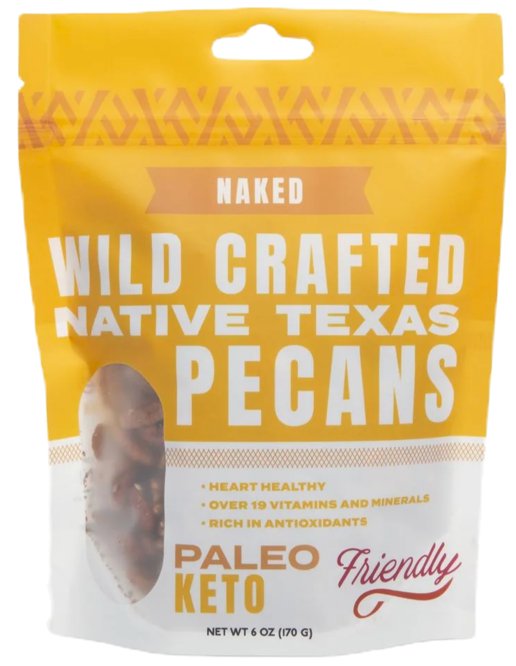 Wild Crafted Native Texas Pecan- Naked