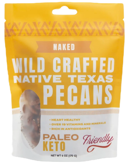 Wild Crafted Native Texas Pecan- Naked