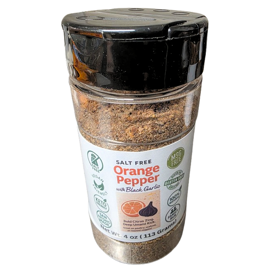 Salt Free Orange Pepper with Black Garlic 4oz