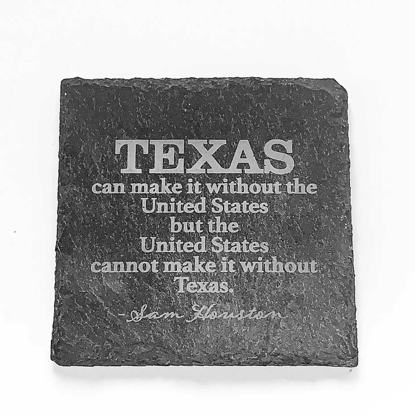 Founders of Texas Black Slate Coasters Set of 4