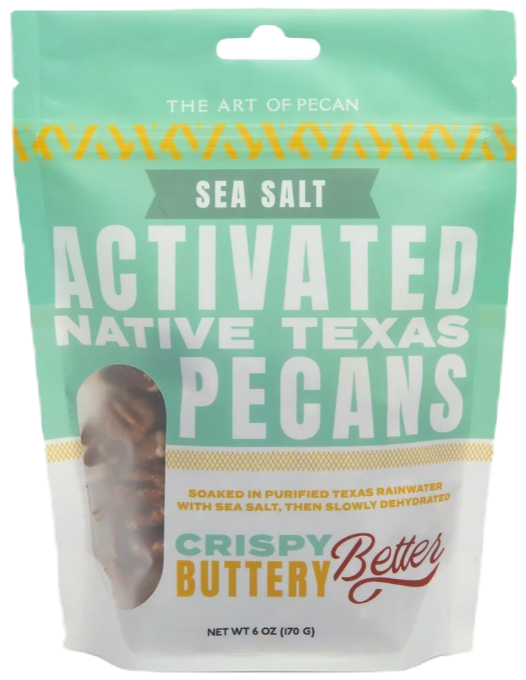 Activated Native Texas Pecans - Sea Salt