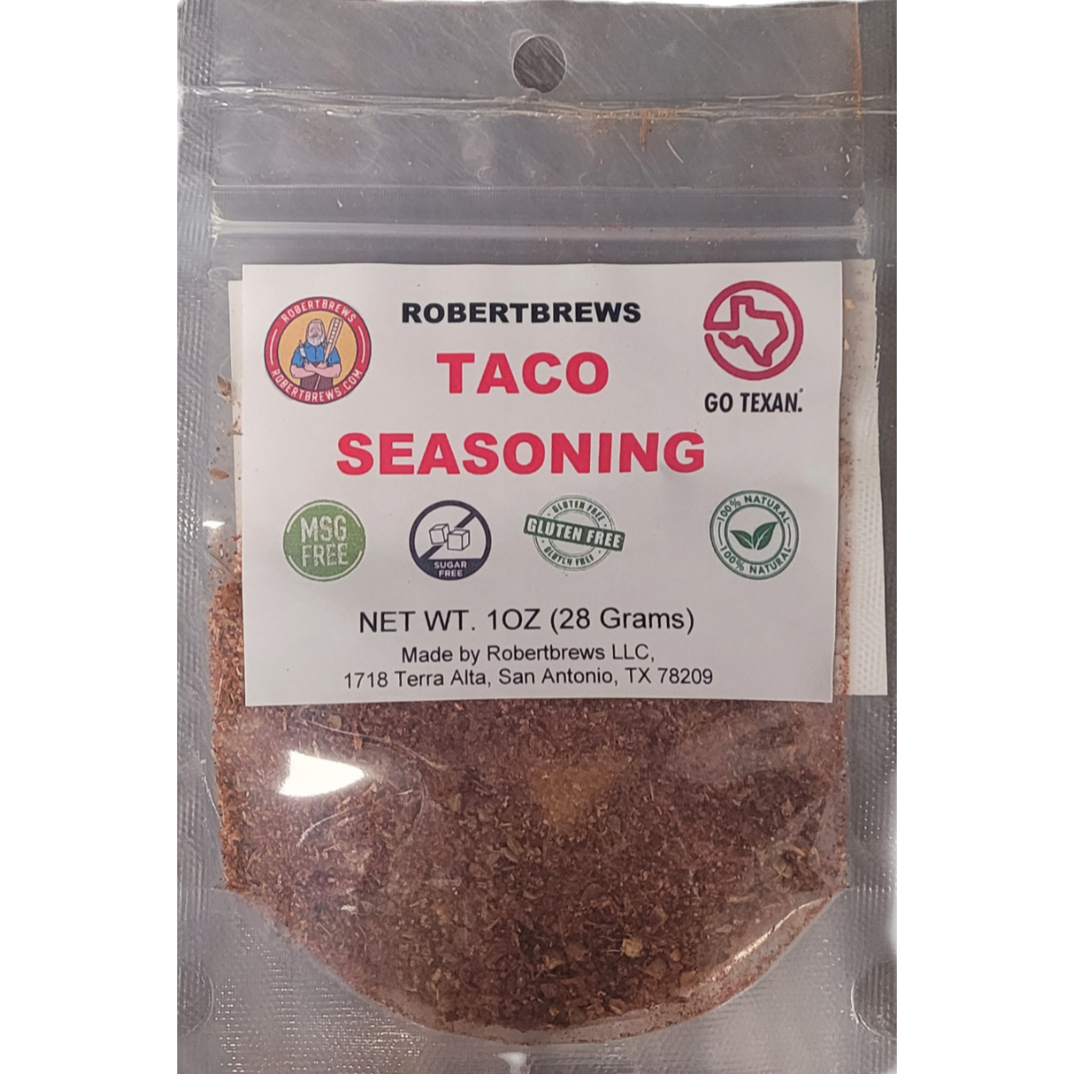 RobertBrews Low Sodium All Natural Taco Seasoning