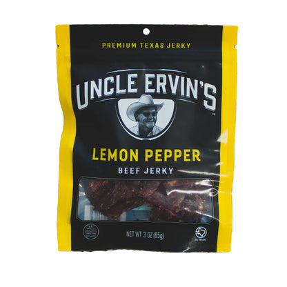 Uncle Ervin's Lemon Pepper Beef Jerky 3 oz