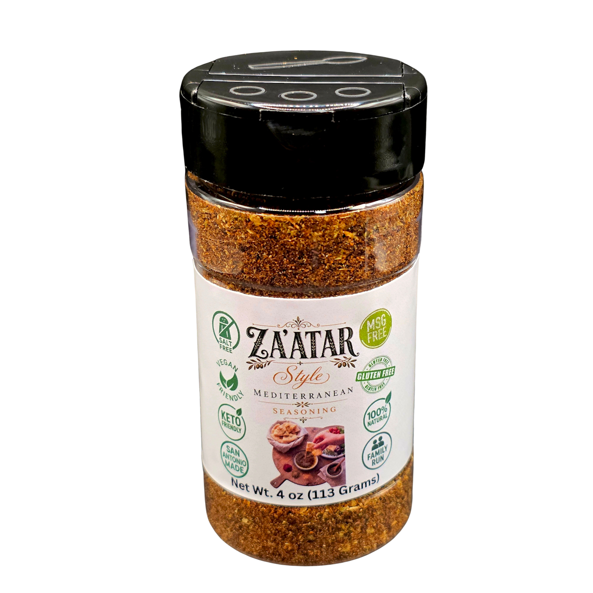 ZA'ATAR Style Mediterranean Seasoning Shaker 4 OZ.